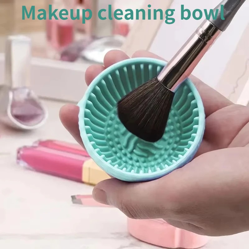 Beauty Makeup Wholesale - Soft Silicone Makeup Brush Cleaner Bowl