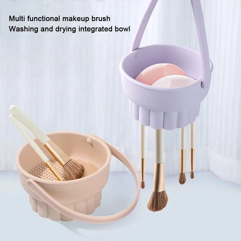 Beauty Makeup Products - 1PC Silicone Washing Bowl Makeup Brush