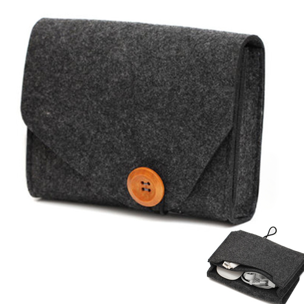 Beauty Preservation Makeup Bag - Portable Felt Storage Bag Outdoor Travel