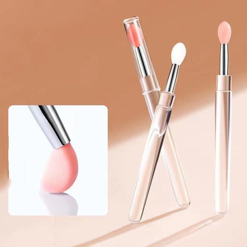 Beauty Makeup Products - 3pcs Portable Mini Silicone Lip Brush