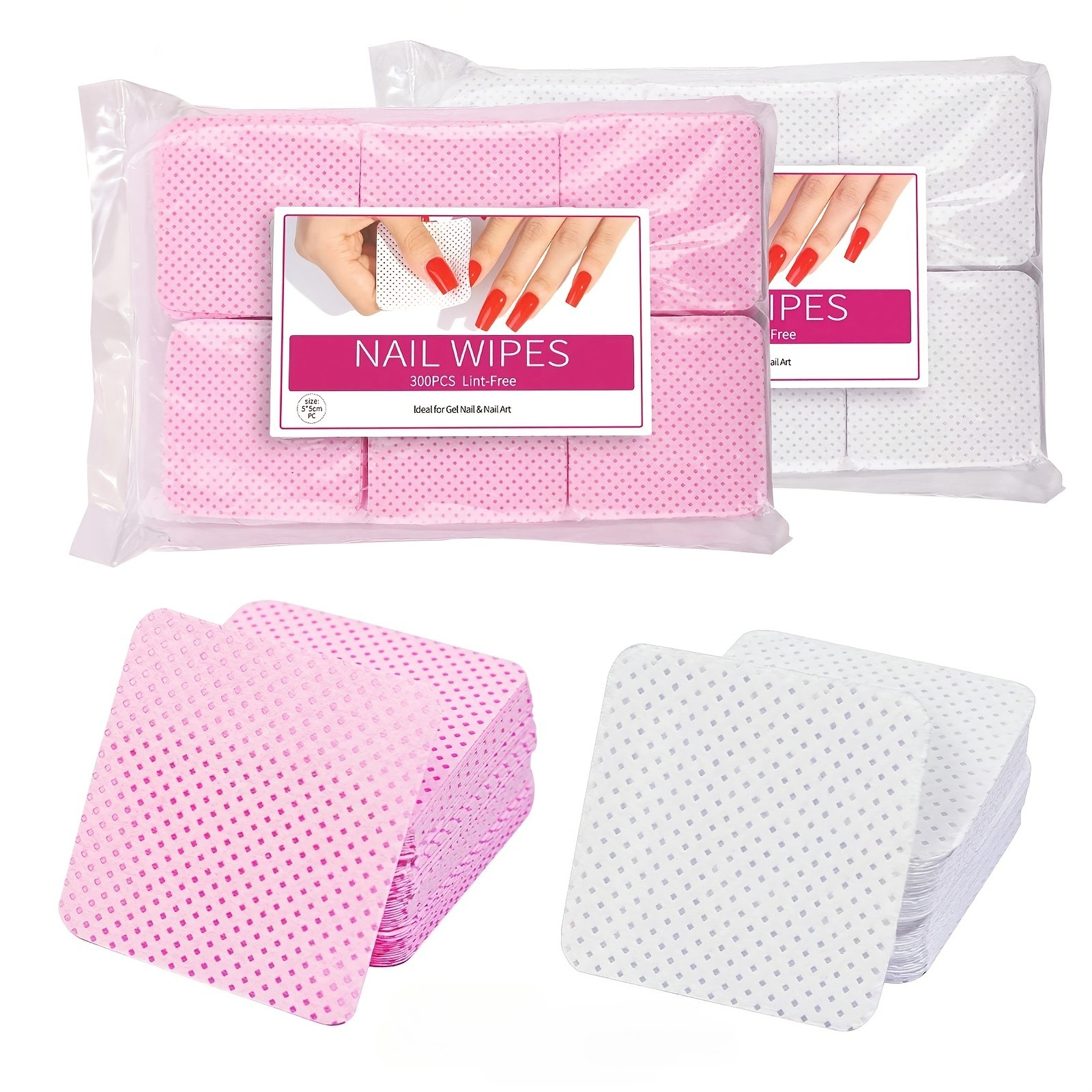 Beauty Makeup Wholesale - 600pcs/2bag Hairless Nail Polish Makeup Remover