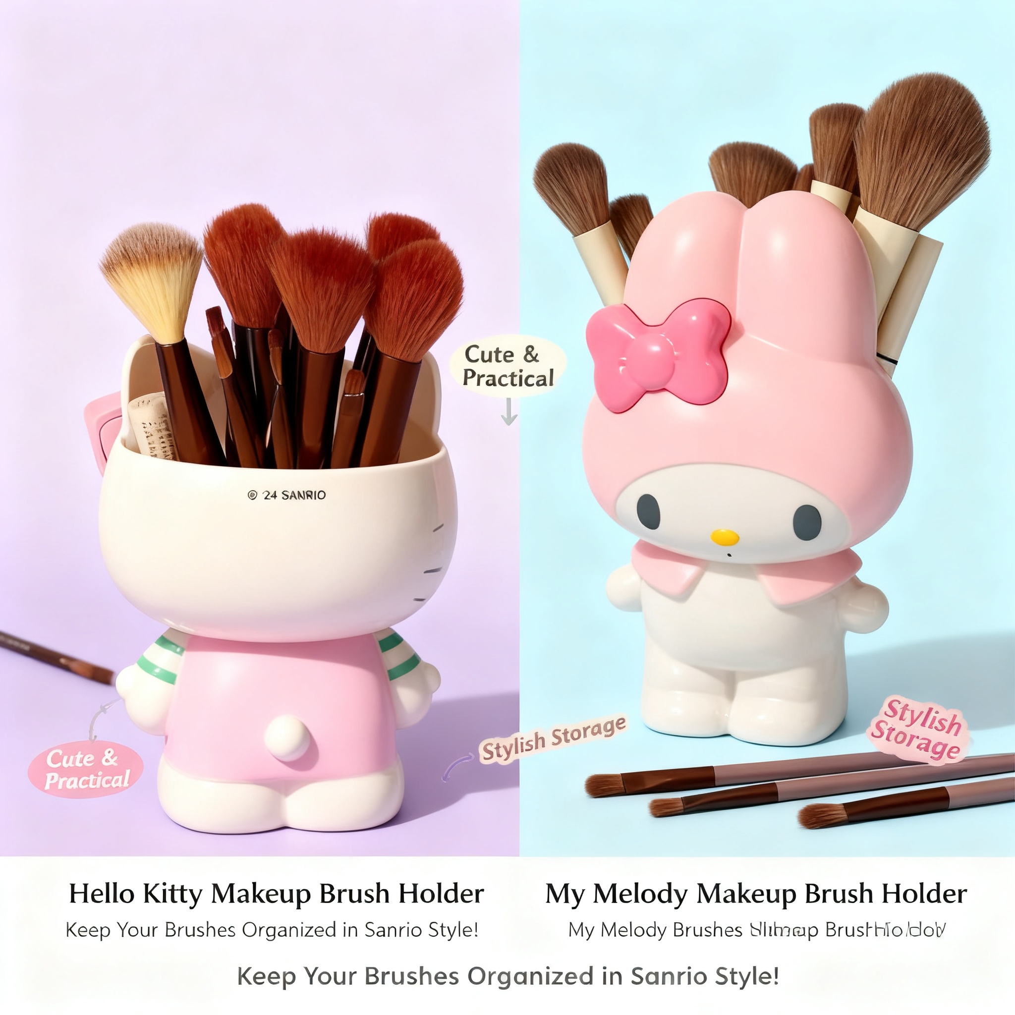 Beauty Makeup Products - My Melody Hello Kitty Makeup Brush