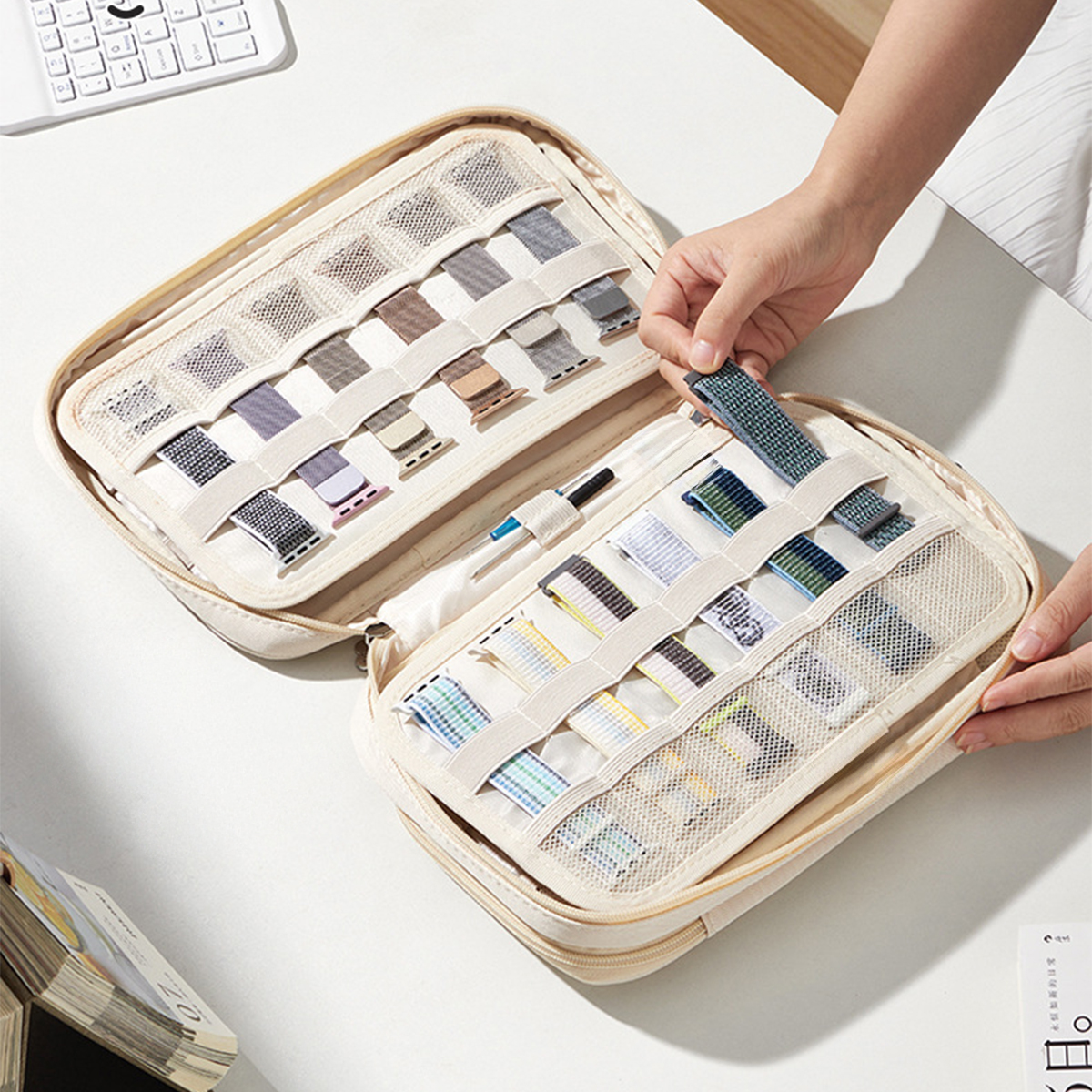 Watch Bands Storage Bag For Wo - Beauty Preservation Makeup Bag reseña y precio