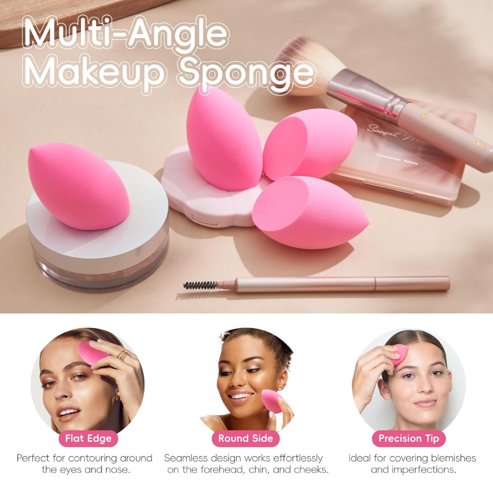 6 Pcs Makeup Sponge Set, Latex - Beauty Blender In Makeup reseña y precio