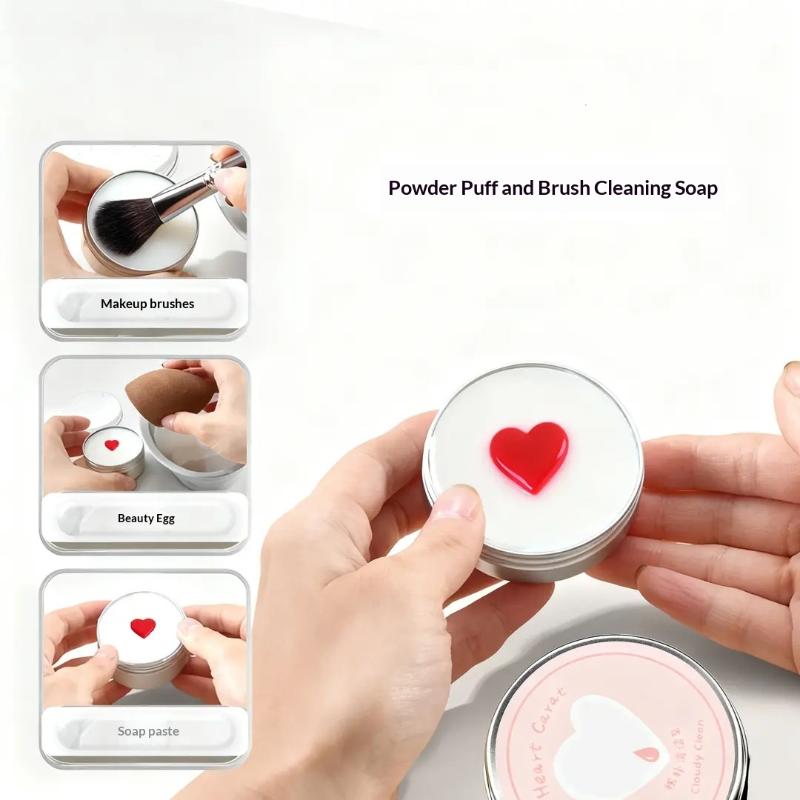 SU Cute Heart Shaped Makeup Br - Beauty Makeup Brushes reseña y precio