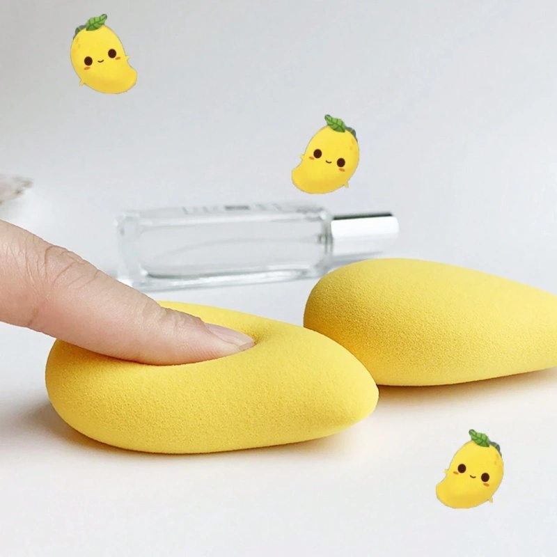 12/2pcs Mango Shape Soft Makeu - Beauty Blender In Makeup reseña y precio