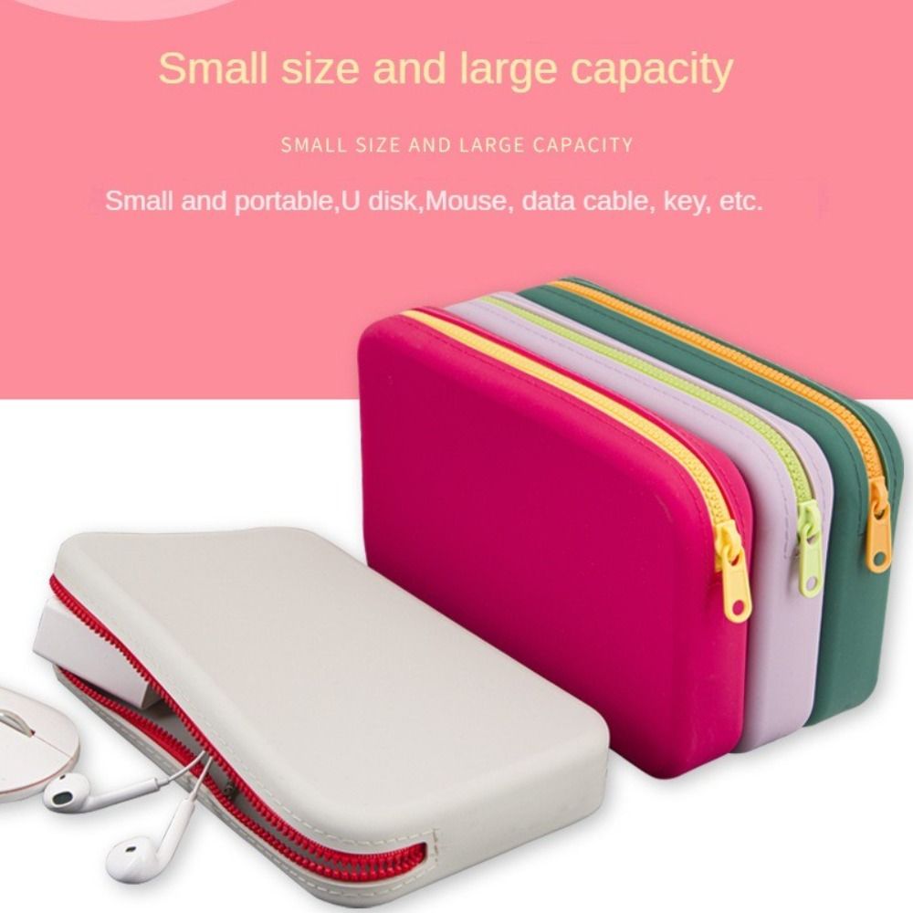 Small Square Silicone Cosmetic - Beauty Preservation Makeup Bag reseña y precio