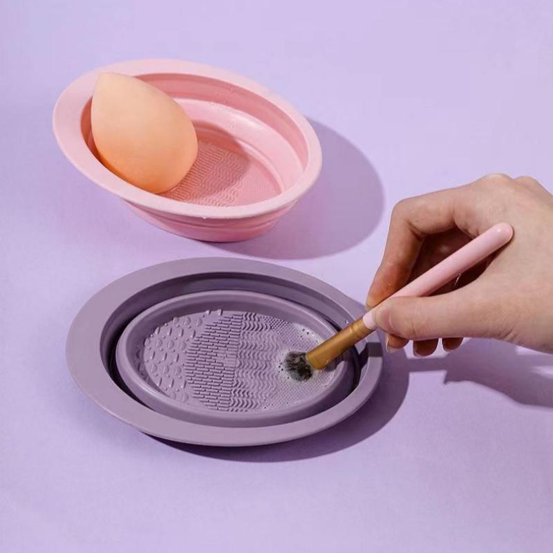 Folding Powder Puff Cleaning B - Beauty Makeup Wholesale reseña y precio