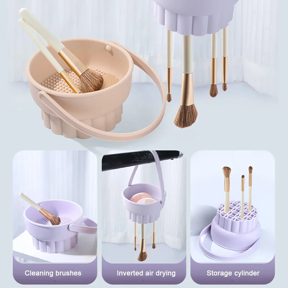 1PC Silicone Washing Bowl Make - Beauty Makeup Products reseña y precio