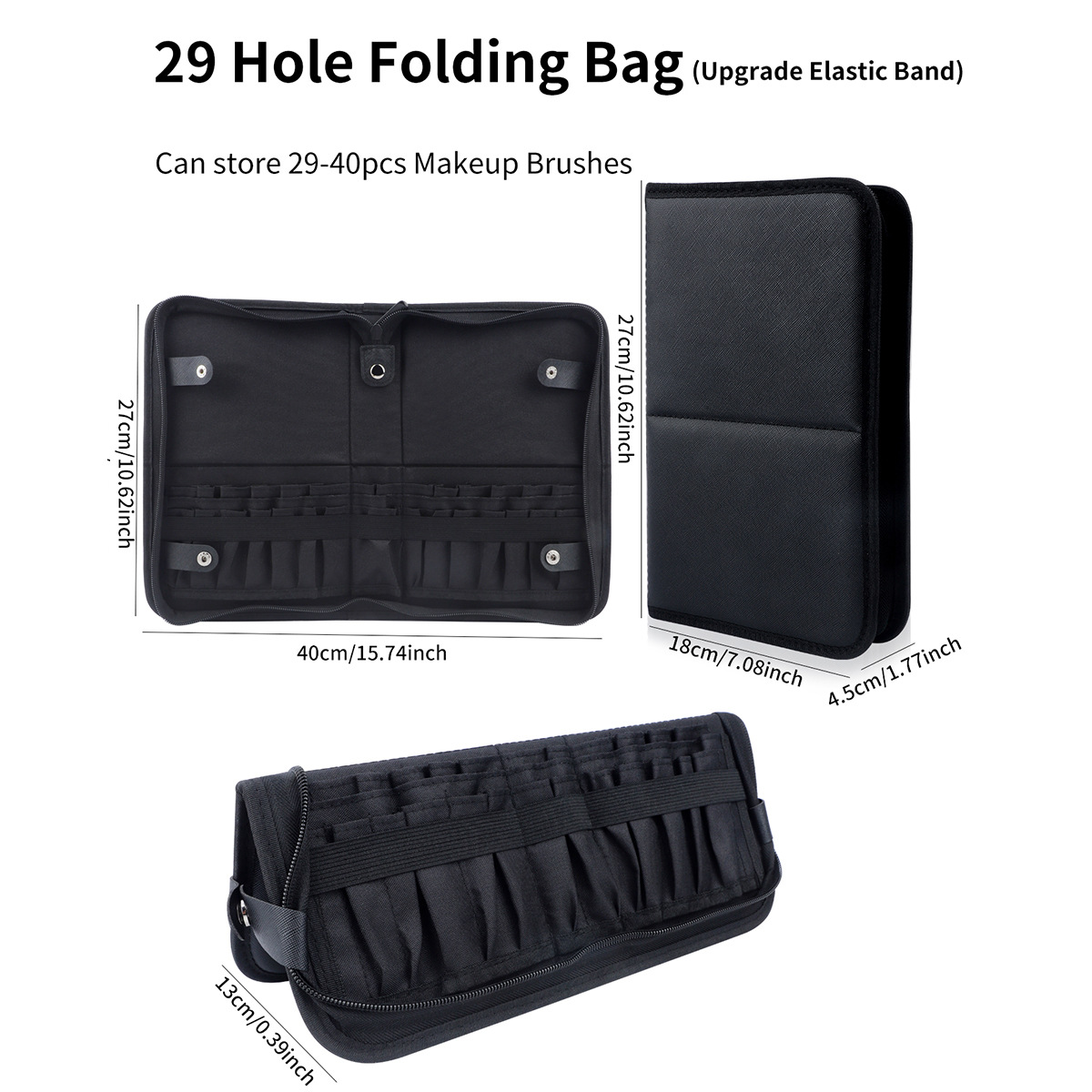 29 Holes Makeup Brush Organize - Beauty Preservation Makeup Bag reseña y precio
