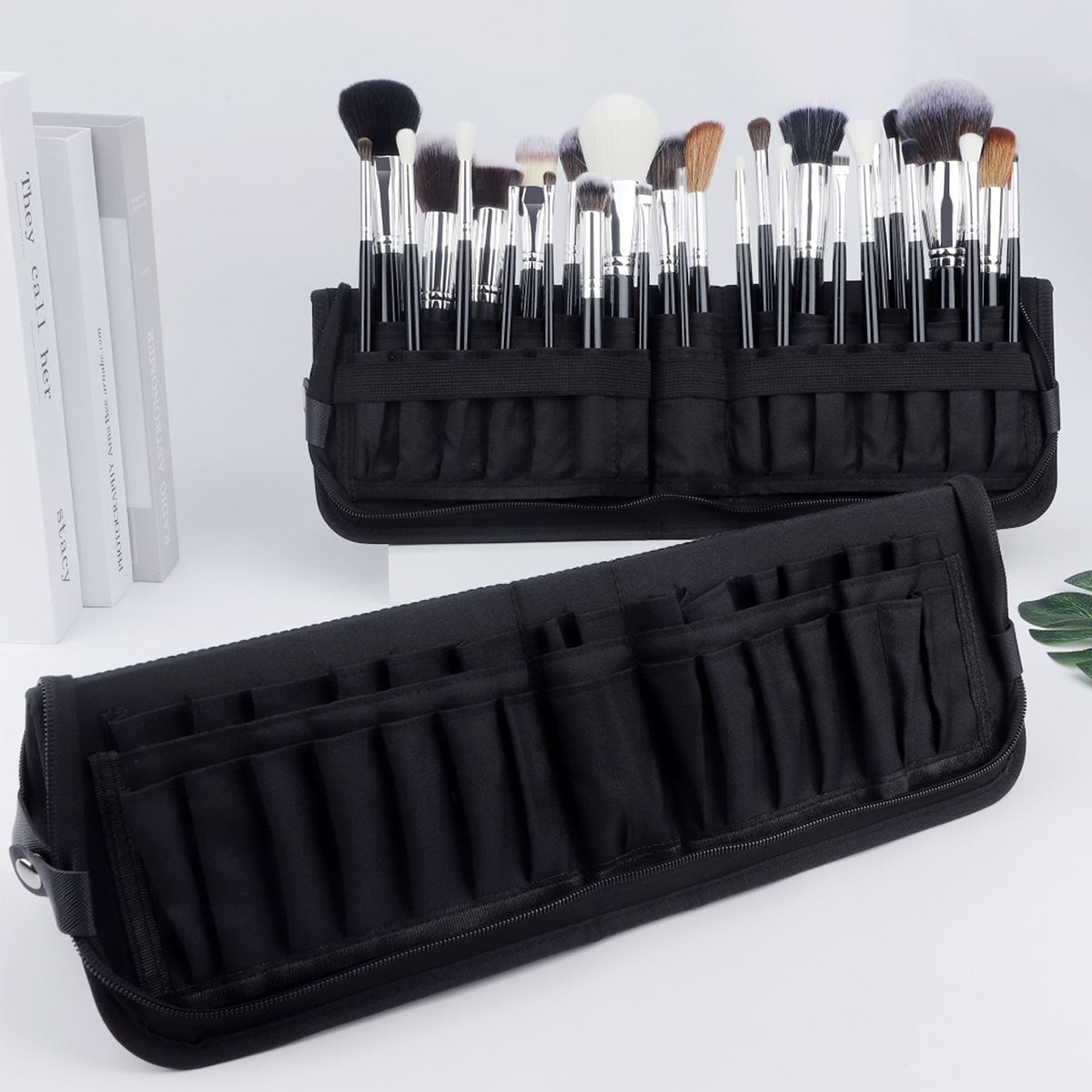 29 Holes Makeup Brush Organize - Beauty Preservation Makeup Bag reseña y precio