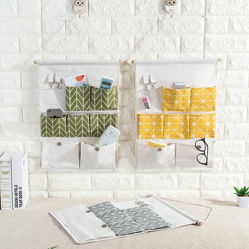 7 Pockets Linen Storage Bags H - Beauty Preservation Makeup Bag reseña y precio