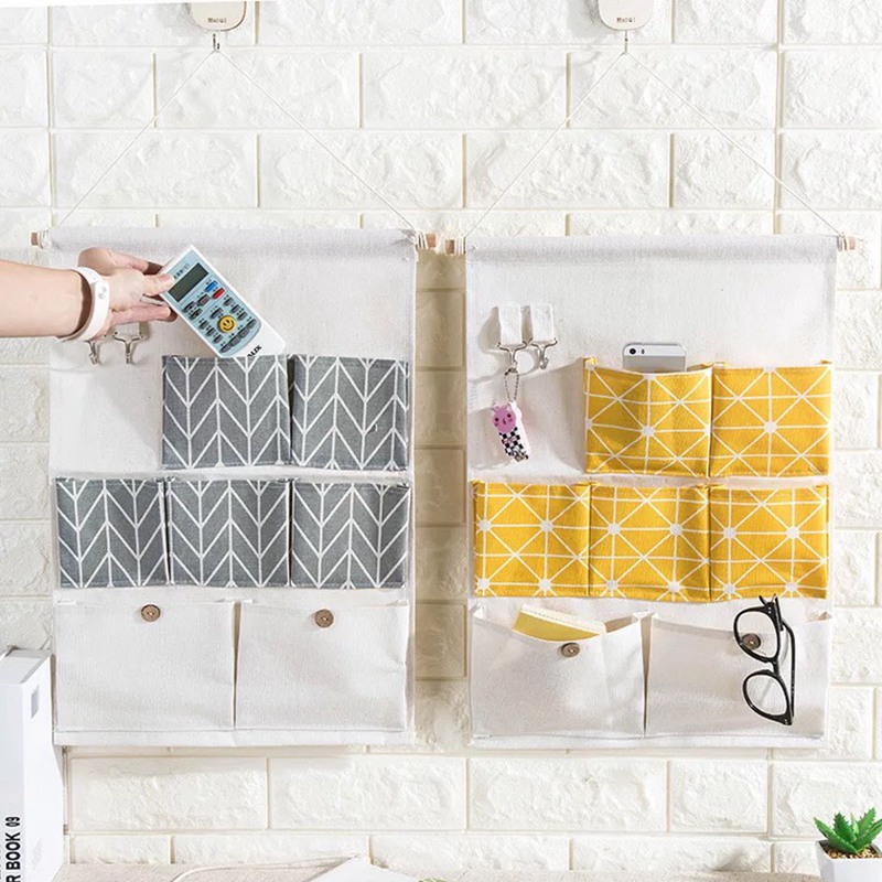 7 Pockets Linen Storage Bags H - Beauty Preservation Makeup Bag reseña y precio