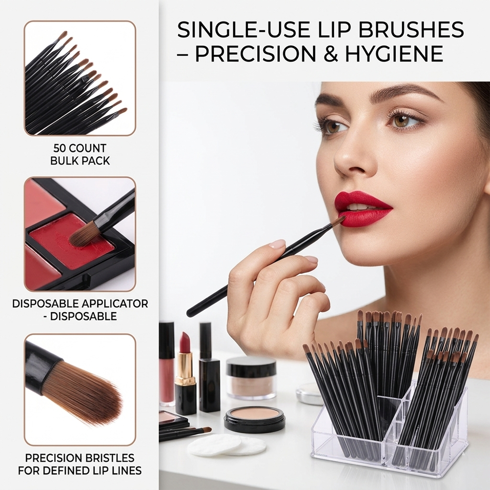 50/100pcs Disposable Lip Brush - Beauty Makeup Brushes reseña y precio