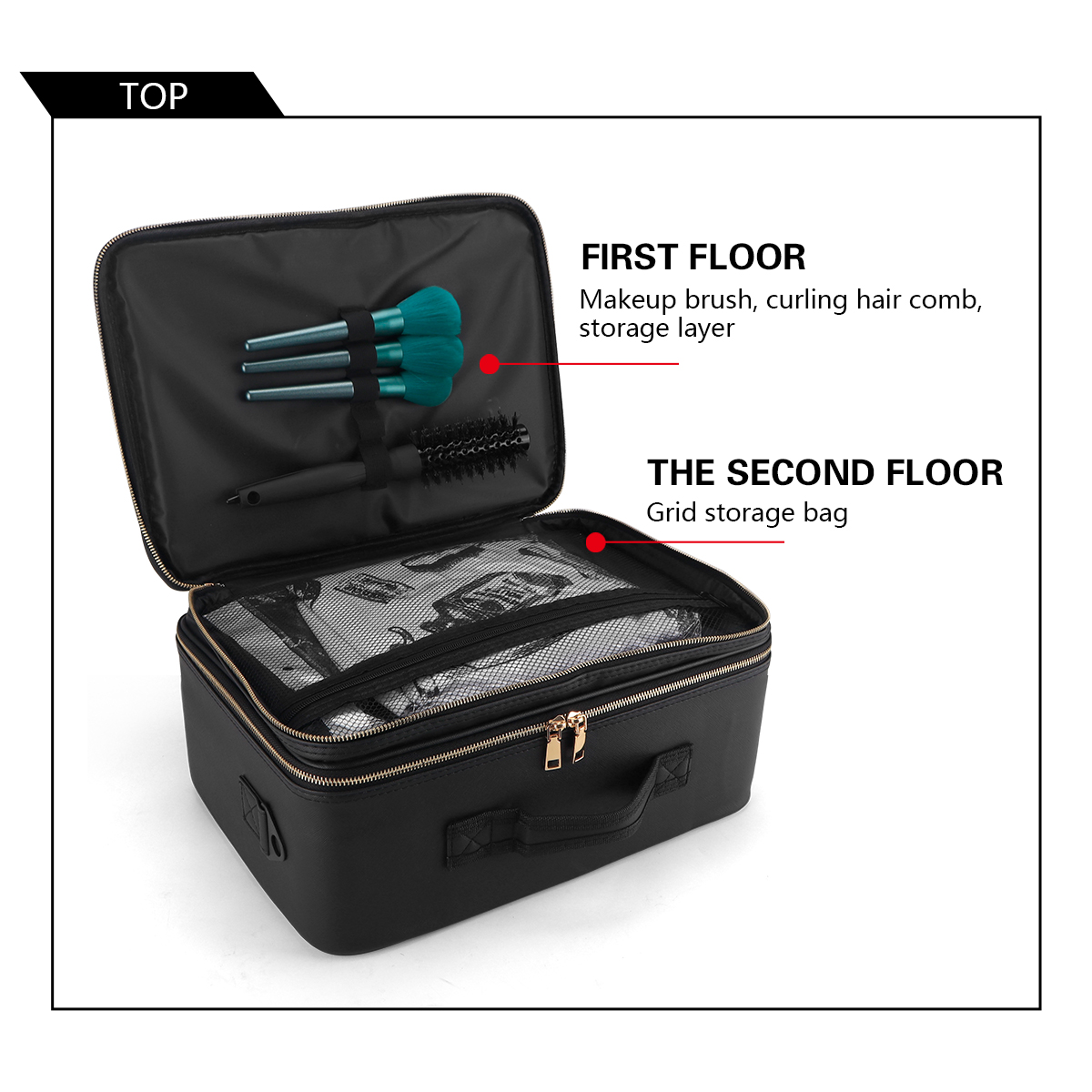 Women Travel Cosmetic Case Org - Beauty Preservation Makeup Bag reseña y precio