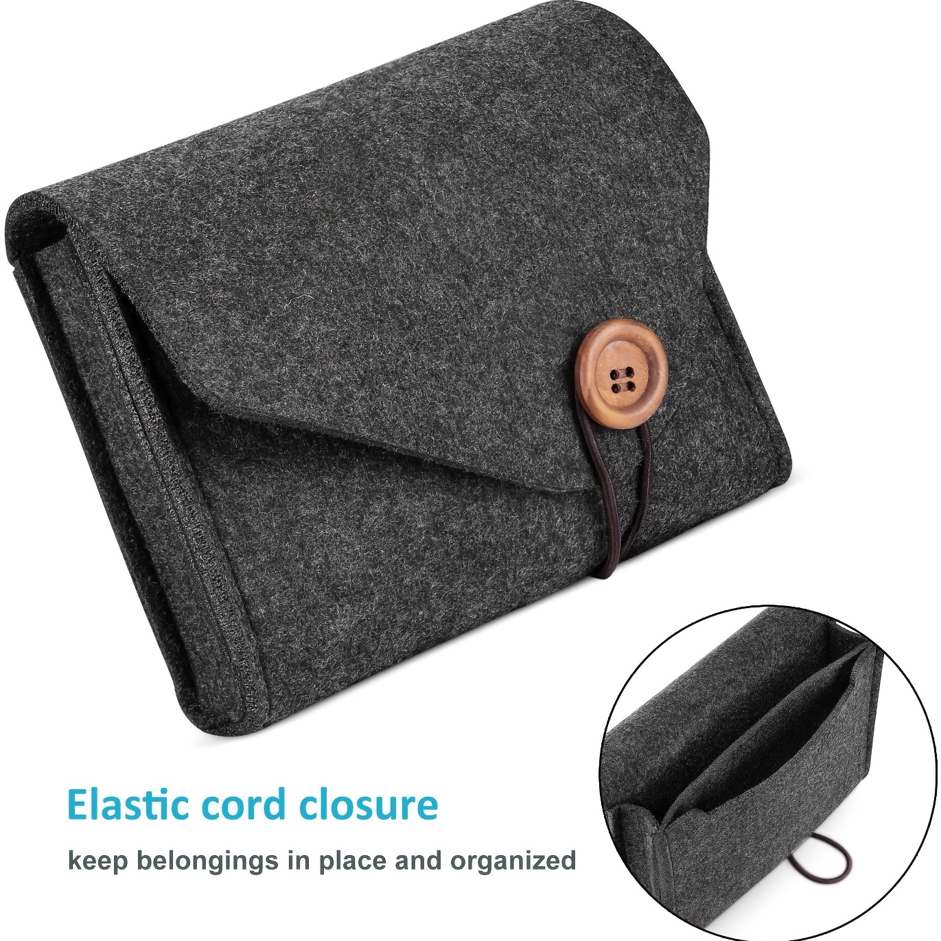 Portable Felt Storage Bag Outd - Beauty Preservation Makeup Bag reseña y precio