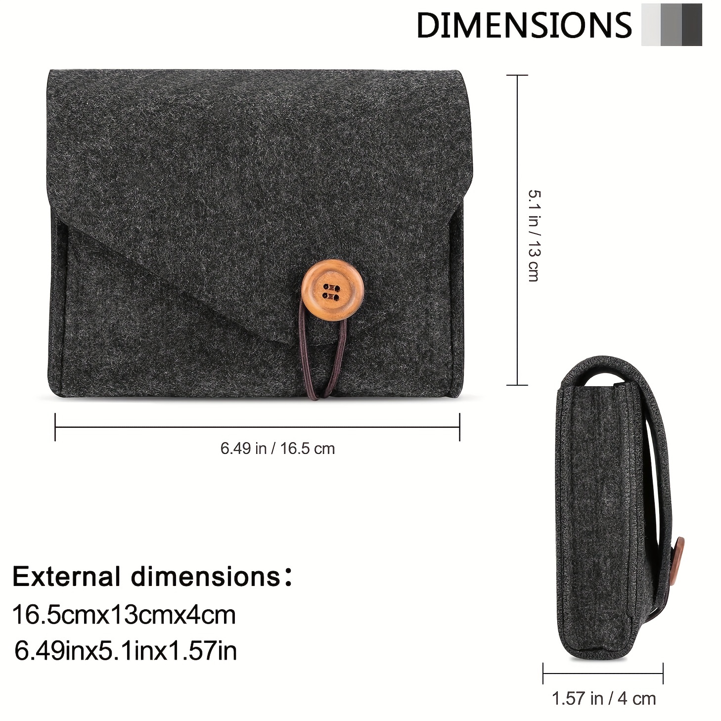 Portable Felt Storage Bag Outd - Beauty Preservation Makeup Bag reseña y precio