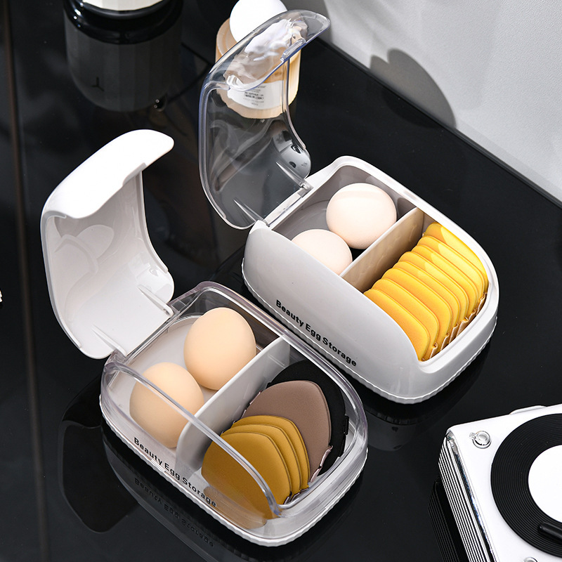 Makeup Sponge Storage Box with - Beauty Blender In Makeup reseña y precio