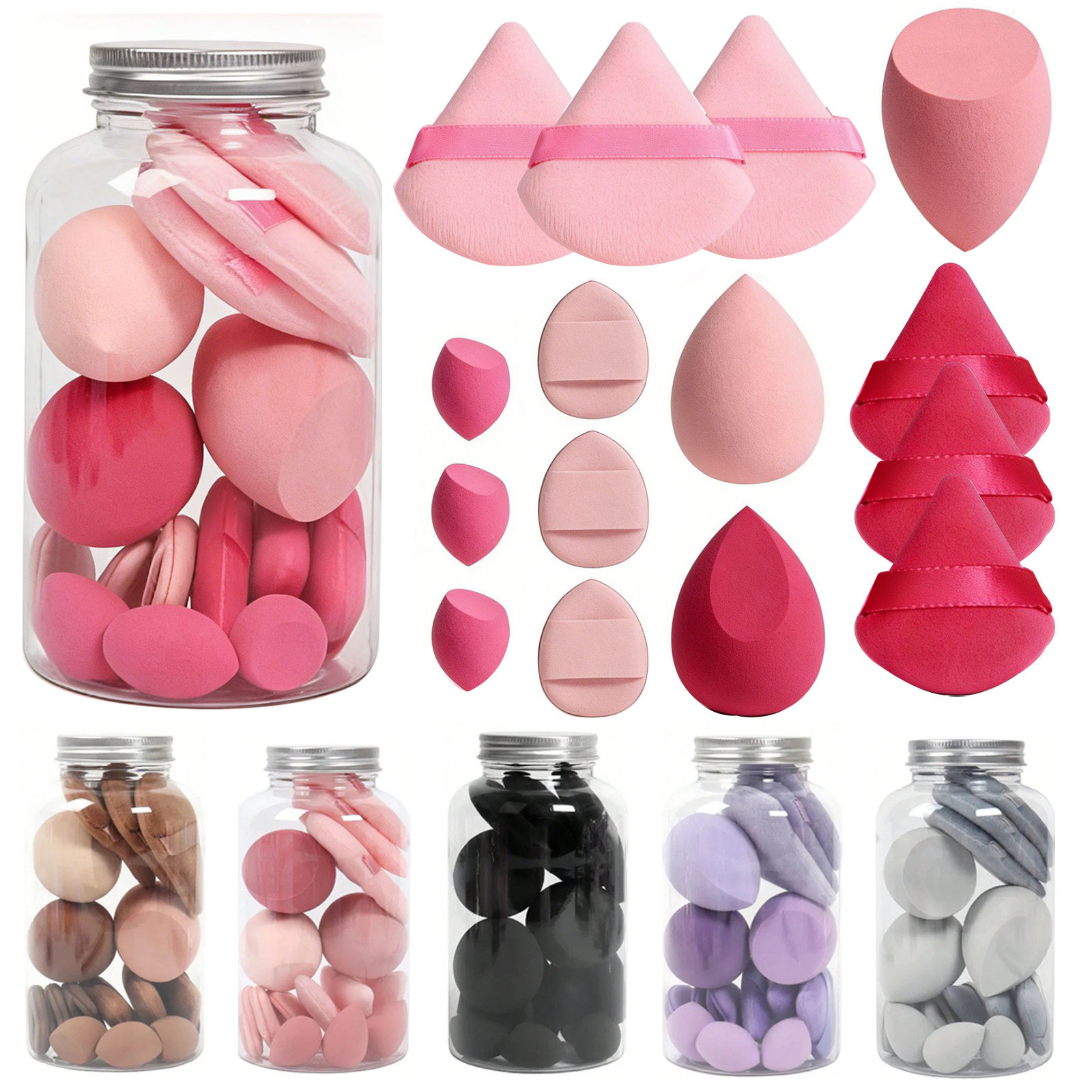 15 Pcs Makeup Sponge Set, Beau - Beauty Blender In Makeup reseña y precio