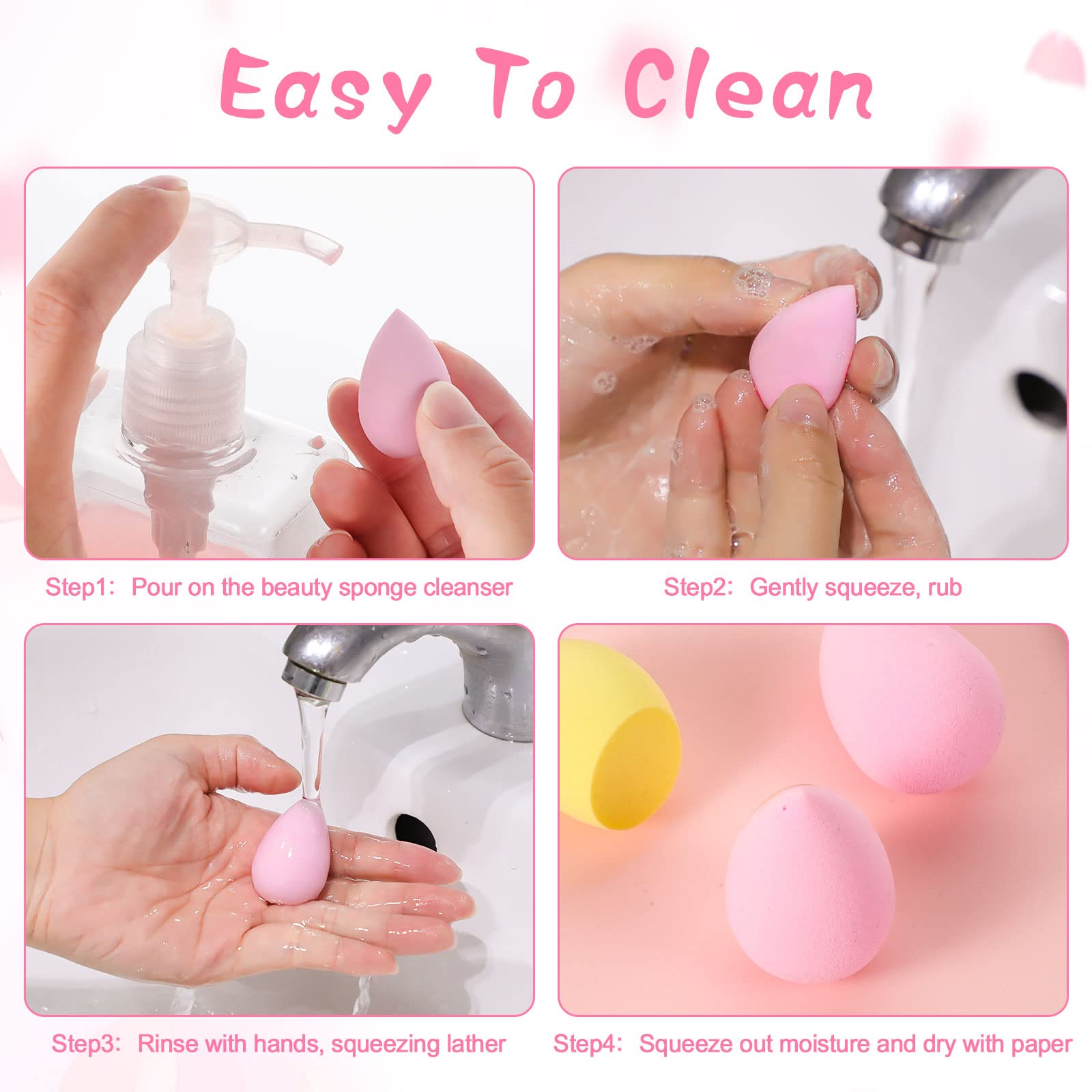 15 Pcs Makeup Sponge Set, Beau - Beauty Blender In Makeup reseña y precio