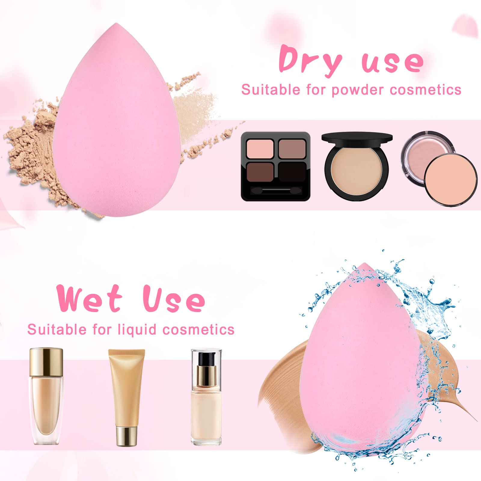 15 Pcs Makeup Sponge Set, Beau - Beauty Blender In Makeup reseña y precio