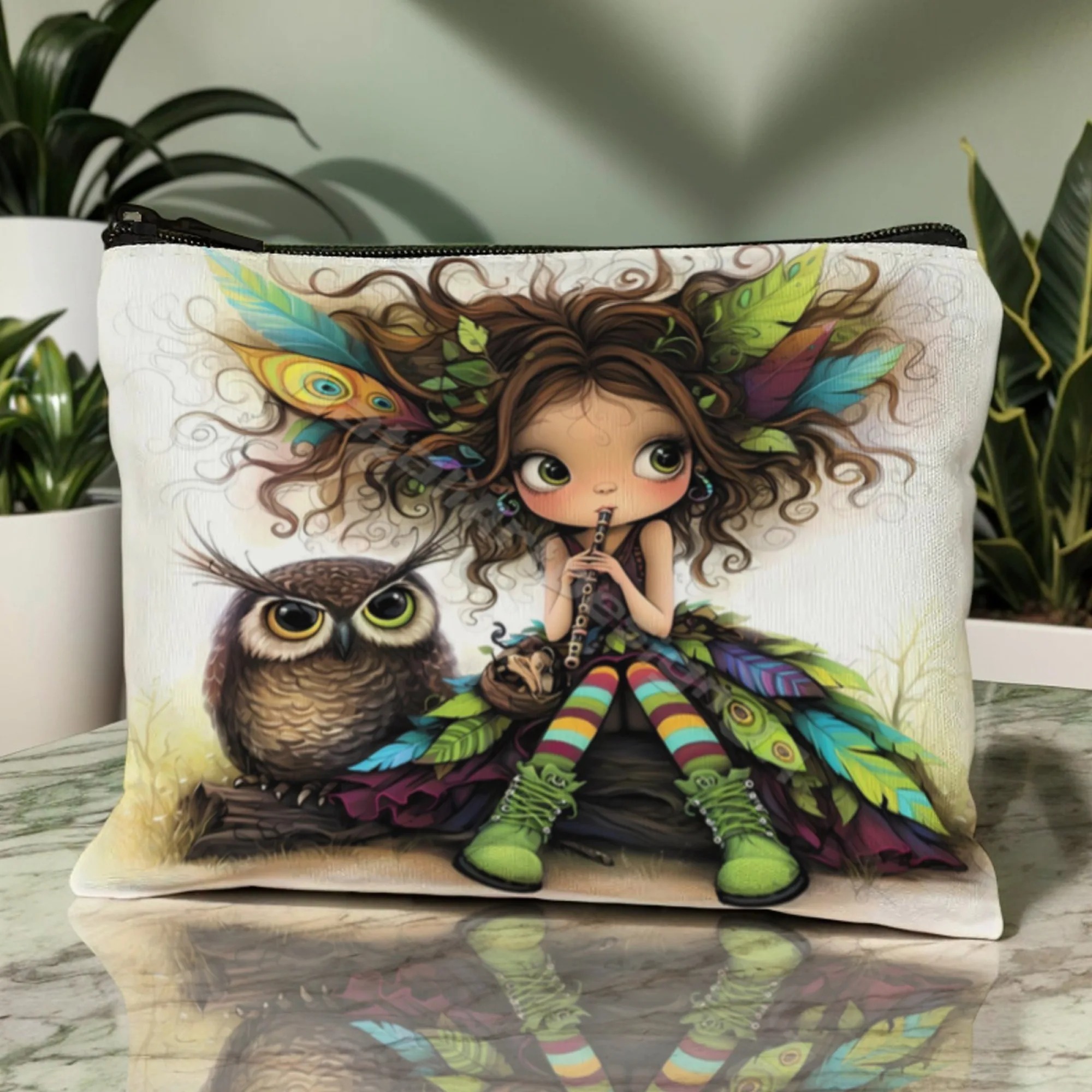 Cartoon Girl Makeup Bag Zipper - Beauty Preservation Makeup Bag reseña y precio