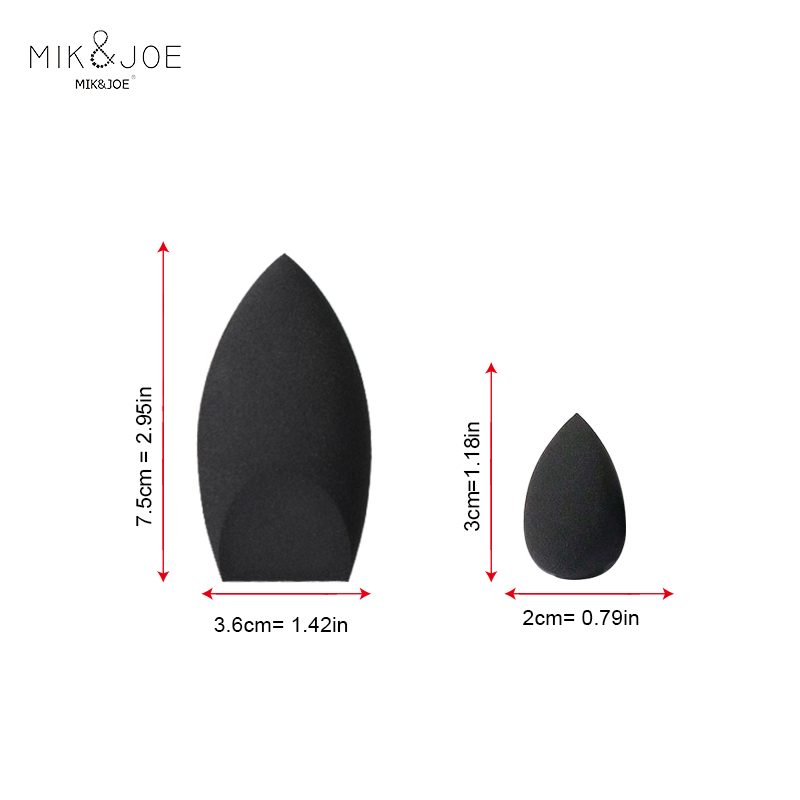 2pcs Black Beauty Sponge Egg - - Beauty Blender In Makeup reseña y precio