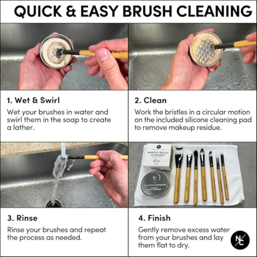 Makeup Brush Cleaner Soap with - Beauty Blender In Makeup reseña y precio