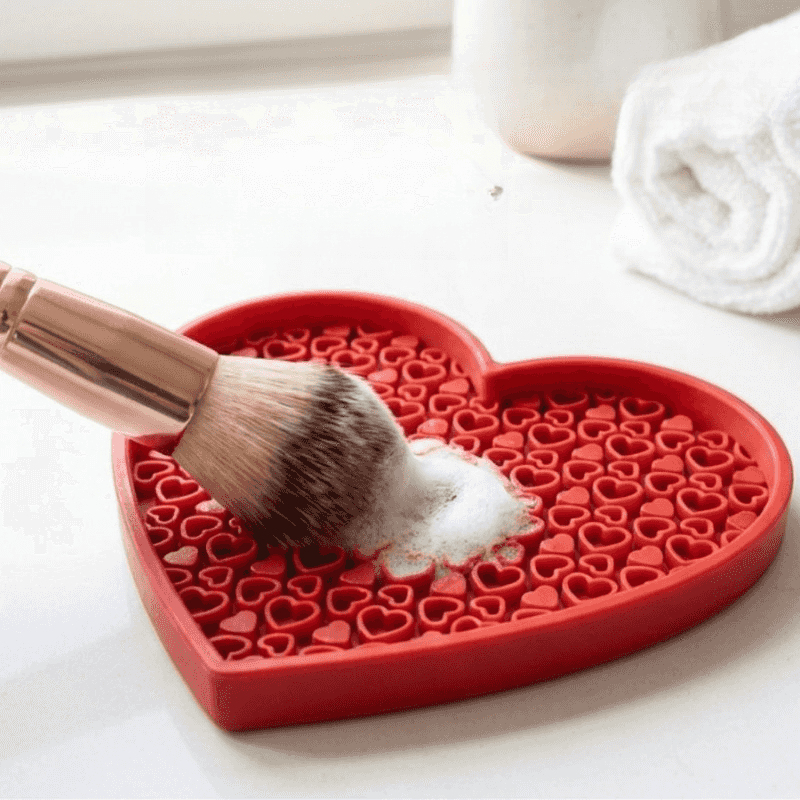 Heart Shaped Makeup Brush Clea - Beauty Makeup Brushes reseña y precio