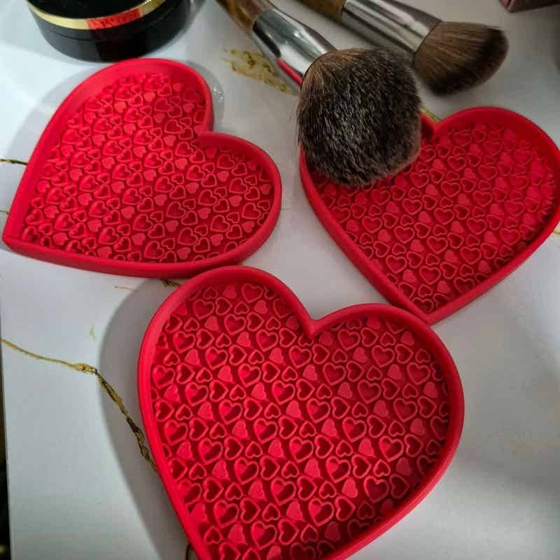 Heart Shaped Makeup Brush Clea - Beauty Makeup Brushes reseña y precio