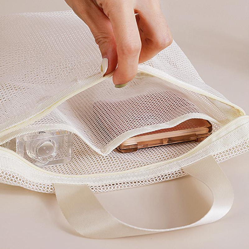 Mesh Makeup Toiletry Storage B - Beauty Preservation Makeup Bag reseña y precio